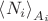 ${\left\langle {N_i } \right\rangle _{A_i } }$