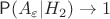 $\mathsf P(A_\varepsilon | H_2)\to 1$