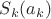 $S_k(a_k)$