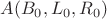 $A(B_0,L_0,R_0)$