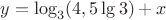 $y=\log_3(4,5\lg 3) + x$