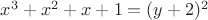 $x^3+x^2+x+1=(y+2)^2$
