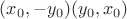 $(x_0, -y_0)   и  (y_0, x_0)$