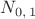 $N_{0,\,1}$