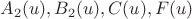 $A_2(u), B_2(u), C(u), F(u)$