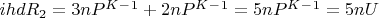 $ihd R_2 = 3nP^K^-^1 + 2nP^K^-^1 = 5nP^K^-^1= 5nU$