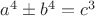 $a^4\pm b^4=c^3$