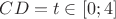 $CD=t \in [0;4]$