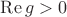 $\operatorname{Re} g >0$
