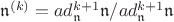 $\mathfrak{n}^{(k)}=ad_{\mathfrak{n}}^{k+1}\mathfrak{n}/ad_{\mathfrak{n}}^{k+1}\mathfrak{n}$