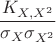 $$\frac {K_{X,X^2}} {\sigma_X\sigma_{X^2}}$$