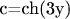 c=ch(3y)
