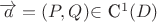 $ \overrightarrow{a}=(P, Q) $\in$ C^1(D) $