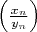 $\Big(\frac{x_n}{y_n}\Big)$