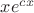 $xe^{cx}$