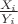 $\frac{X_i}{Y_i}$
