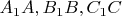 $A_1 A, B_1 B, C_1 C$