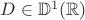 $D \in \mathbb{D}^1(\mathbb{R})$