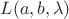 $L(a,b,\lambda)$