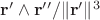 $\mathbf r'\wedge\mathbf r''/\lVert\mathbf r'\rVert^3$