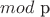 $mod$ p$
