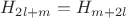 $H_{2l+m}=H_{m+2l}$