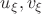 $u_{\xi},v_{\xi}$