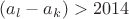 $(a_l-a_k)>2014$