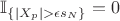 $ \mathbb{I}_{\{|X_p| > \epsilon s_N\}} = 0 $