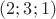 $(2;3З;1)$