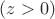 $(z > 0)$