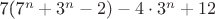7(7^n+3^n-2)-4\cdot3^n+12