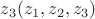 $z_3(z_1,z_2,z_3)$ $z_3(z_1,z_2,z_3)$