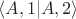 $\langle A, 1 | A, 2 \rangle$