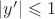 $|y'|\leqslant1$