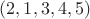 $(2,1,3,4,5)$