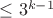 $\le 3^{k-1}$