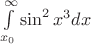 $ \int\limits_{x_0}^{\infty}\sin^2x^3dx   $
