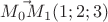 $\vec{M_0M_1}(1;2;3)$