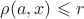 $\rho(a,x)\leqslant r$