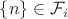 $\{n\} \in \mathcal F_i$