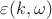 $\varepsilon(k,\omega)$