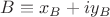 $B\equiv x_{B}+iy_{B}$