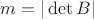 $m=|\det B|$