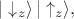 $|\downarrow_z\rangle \,|\uparrow_z\rangle,$