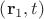 $\left( {{\mathbf{r}}_1 ,t} \right)$