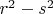 $r^2-s^2$