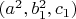 $(a^2, b_1^2, c_1)$