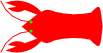 $\tikz[scale=.09]{\fill[red](-11,2)arc(29:110:7)(-19,4)arc(227:330:3)\draw[red](-14,1)arc(270:200:7);\fill[red](-1,3)arc(281:256:18)..controls(-11,4)..(-16,0)..controls(-11,-4)..(-9,-3)arc(104:79:18)..controls(1,-5)..(1.5,0)..controls(1,5)..(-1,3);\draw[red](-14,-1)arc(90:160:7);\fill[red](-11,-2)arc(331:250:7)(-19,-4)arc(133:30:3);\fill[green](-14,1)circle(.3)(-14,-1)circle(.3);}$