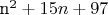 n^2 + 15n + 97